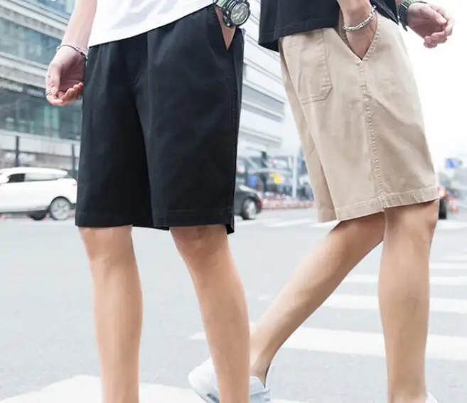 Летние хлопковые шорты мужские модные воздухопроницаемые пляжные шорты мужские шорты удобные большие размеры крутые короткие мужские шорты