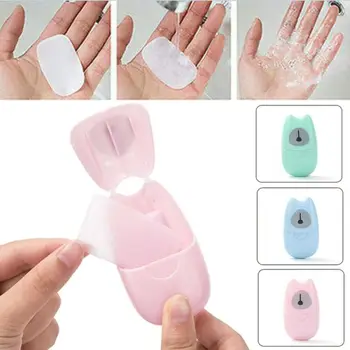 

Disposable Portable Boxed Soap Papers Hand Washing Outdoor Convenient for travel