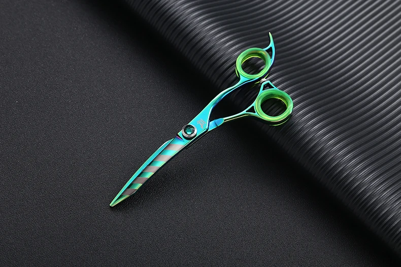 KUMIHO NCL-60 Профессиональные Парикмахерские ножницы 6 дюймов зеленый Титан 6 дюймов ножницы для волос