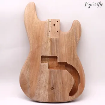 

PB electric bass guitar body okoume wood precision/jazz guitar barrel with tree knot and color difference problem special offer