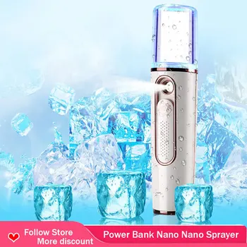 

Nano Sprayer 36ML Face Spray Mist Sprayer Nebulizer Power Bank Nano Facial Steamer Humidifier Moisturizer Beauty Skin Care Tools