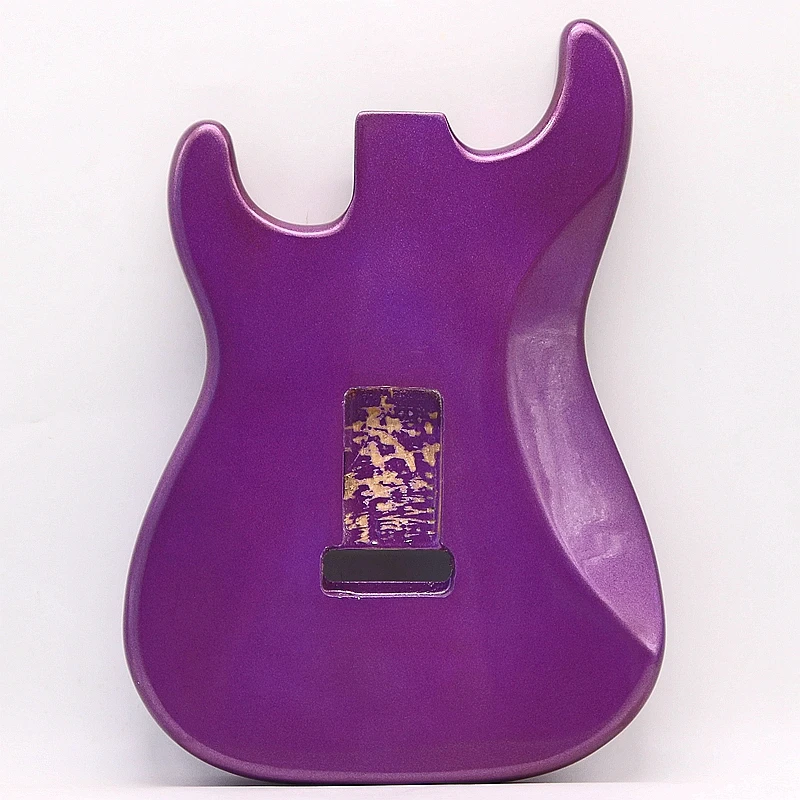 GIAOGIAO Guitar Body Replacement Guitar Parts Metallic Purple Color Electric Guitar Body DIY Guitar Parts 