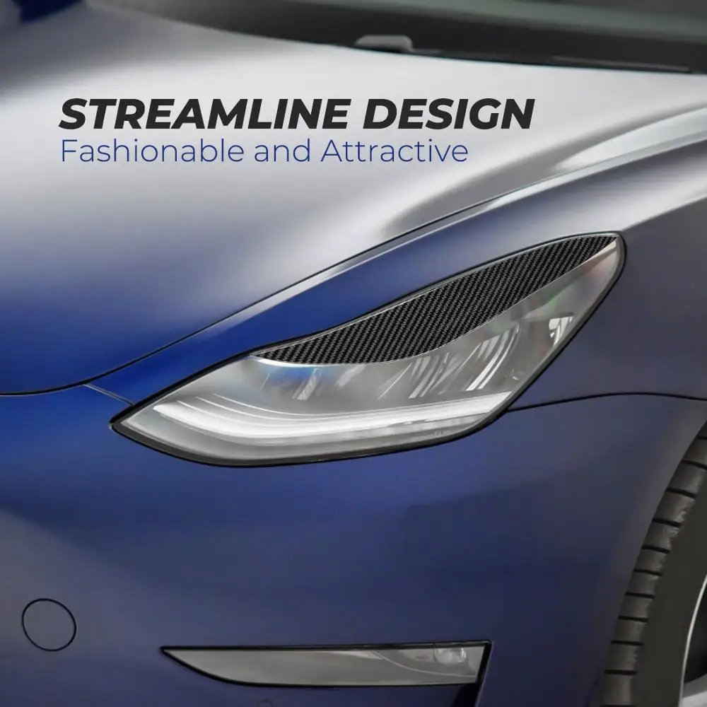 2 шт. накладки на автомобильные фары Tesla Model 3 2017-2020 | Автомобили и мотоциклы