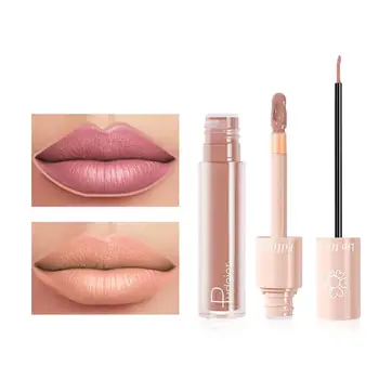 

2 In 1 Velvet Mist Lipgloss Liquid Lipstick Professional For Makeup Liquid Tint Makeup Lipsticks Matte Waterproof Lip Line Q0Y1
