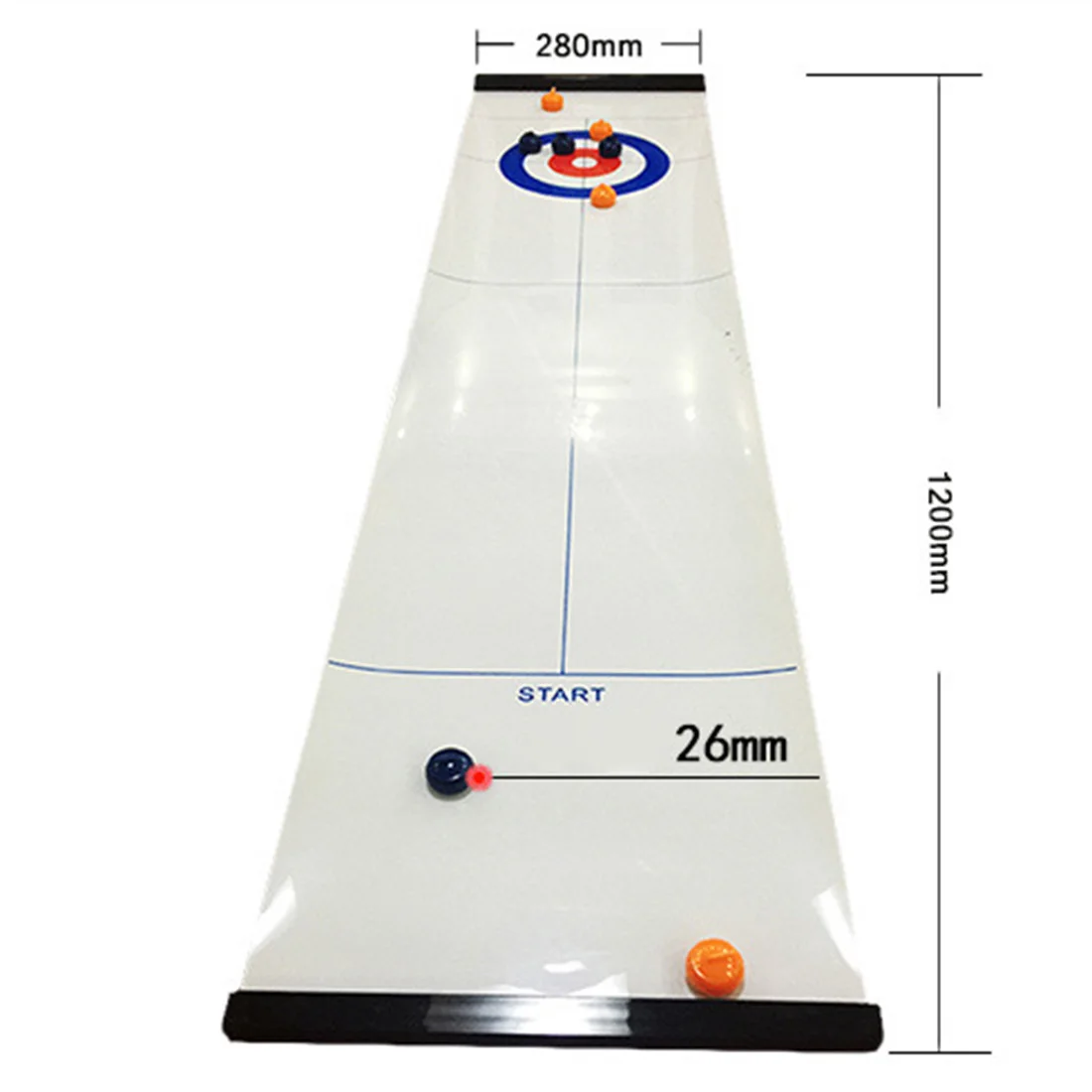 Мини керлинг мяч настольная игра Shuffleboard обучающая игрушка с рулоном пленки фарватера