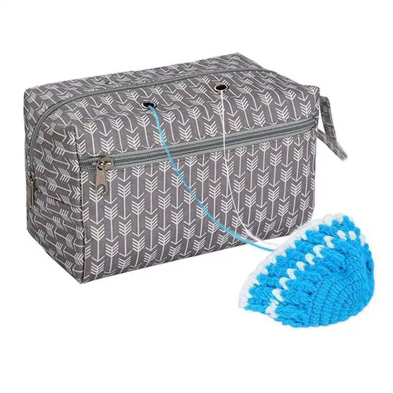 

Yarn Storage Bag Organizer With Divider For Crocheting Knitting Organization Portable Yarn Holder Tote For Travel Large