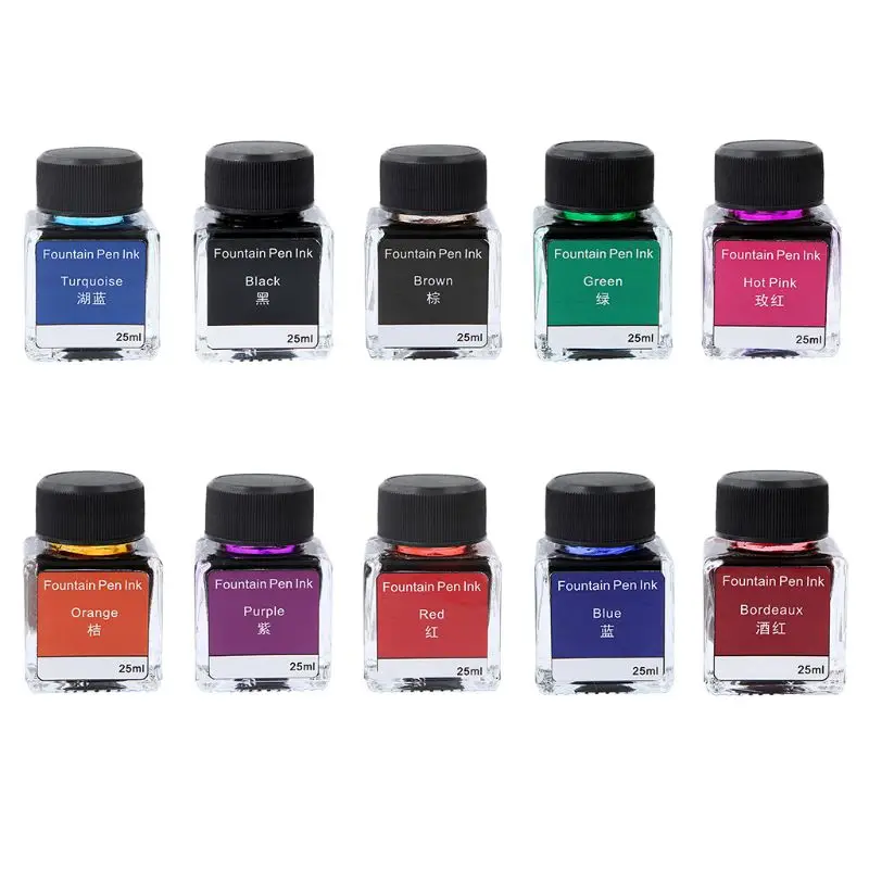 

Colorful Non-carbon Ink for Dip Fountain Pen Calligraphy Writing Painting Graffi