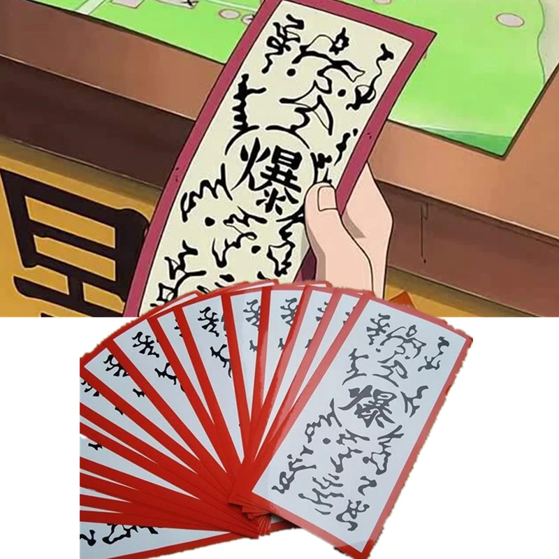 5pcs Anime Naruto Cartoon Periphery Initiator Bookmark Konoha ninja Cosplay Prop Accessories Waterproof Computer Scooter Sticker