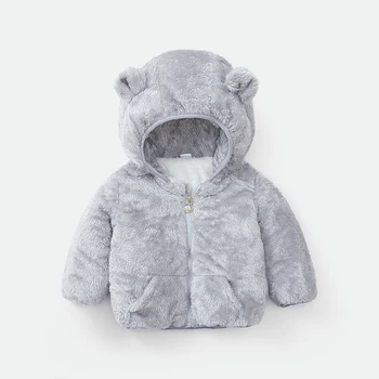 

Menoea Kids Jacket Winter Warm Fleece Hooded Coat Children Windbreaker Girl Boys Children Jacket Toddler Baby Outerwear Clothes