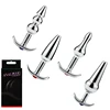 4 Style Metal Anal Plug Outdoor Wear Butt Plug Sex Toys with Crystal Jewelry Insert Anal All Day Suitable for Women Men Bdsm Gay 1