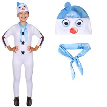

Girls small medium children show costumes snow and ice Christmas conjoined set of role-playing clothes rainbow style clothing
