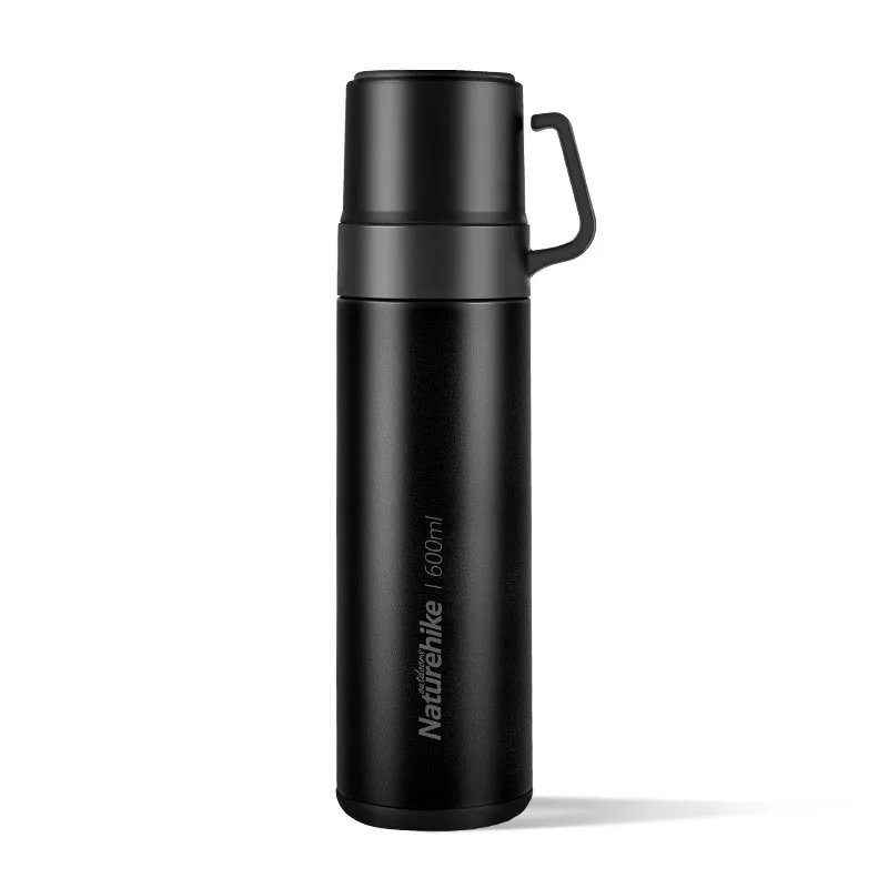 

new Heat Insulation Vacuum Water Bottle 600ML Camping Outdoor Thermos Coffee Travel Stainless Steel Vacuum Water Bottle