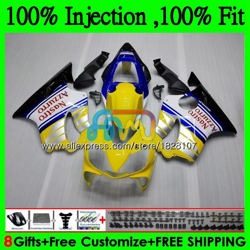 OEM обтекатель для HONDA CBR 600 F4i CBR600FS CBR600 01 02 03 139BS.14 600F4i желто-белый FS CBR600F4i 2001 2002 2003 |