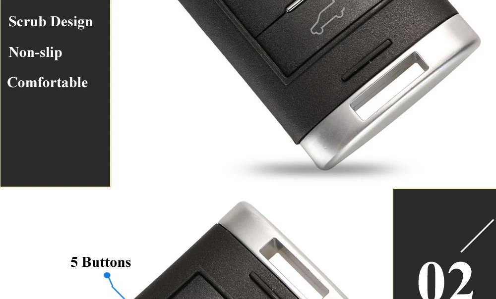 Jingyuqin 433 МГц NBG009768T смарт-ключ для Cadillac SRX 2010 2011 2012 2013 без ключа 5 кнопок дистанционного ключа автомобиля