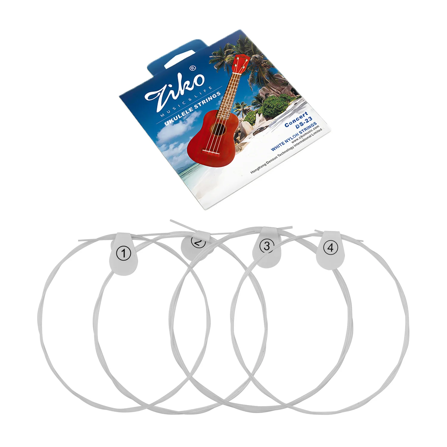 Nylon Ukulele Strings Set 4 Set(.024-.026) Replacement for 23 Inch Concert Hard Tension | Спорт и развлечения