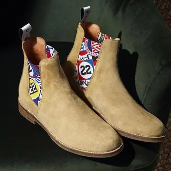 

Men's Shoes New for 2020 High Quality Men Ankle Boot Male Vinage Classic Dress Chelsea Winter Zipper Boot Size Shoes 38-48 HA318