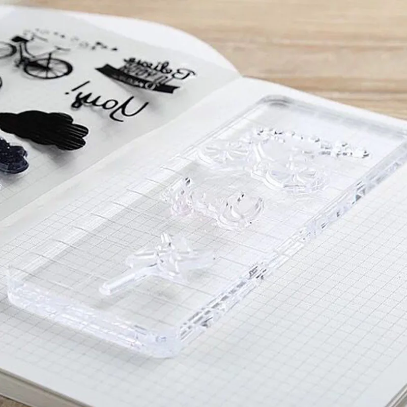 High Transparency Acrylic Block for DIY Transparent Seal Stamp Block for DIY Scrapbooking Clear Photo Album Decorative