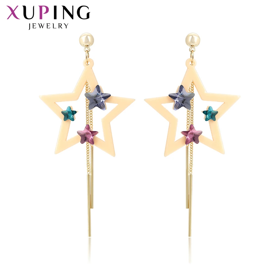 

Xuping New Star Shape Dangle Earrings Women Romantic Charms Styles Anniversary Party Birthday Gift W-BLE-1062