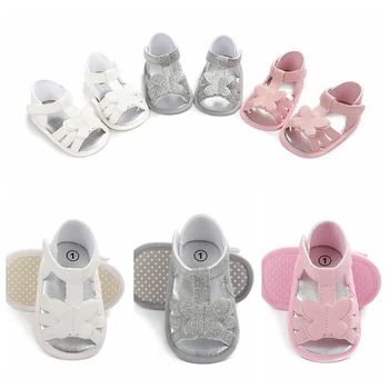 

New Children Summer 0-18M Newborn Infant Baby Girl Princess Floral Sandals Sneakers Toddler Soft Crib Walkers Shoes