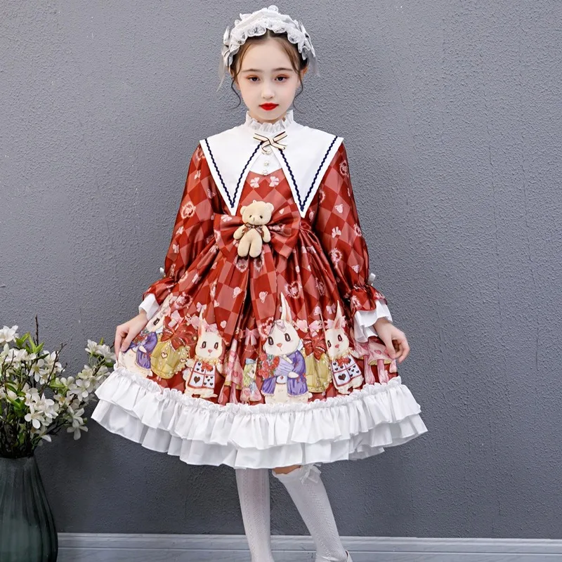 

Christmas Children Lolita Dress Girls Lolita Dress Autumn Winter Long Sleeve