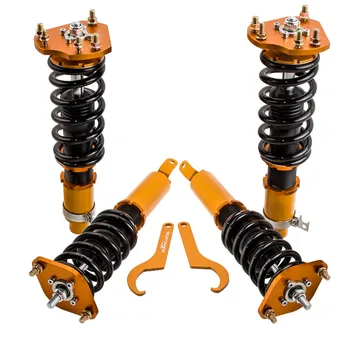 

Front Rear free shipping 4Pcs Shock Coilover Suspension Lowering Kit 1992-2001 for Honda Prelude Full Height adjustable