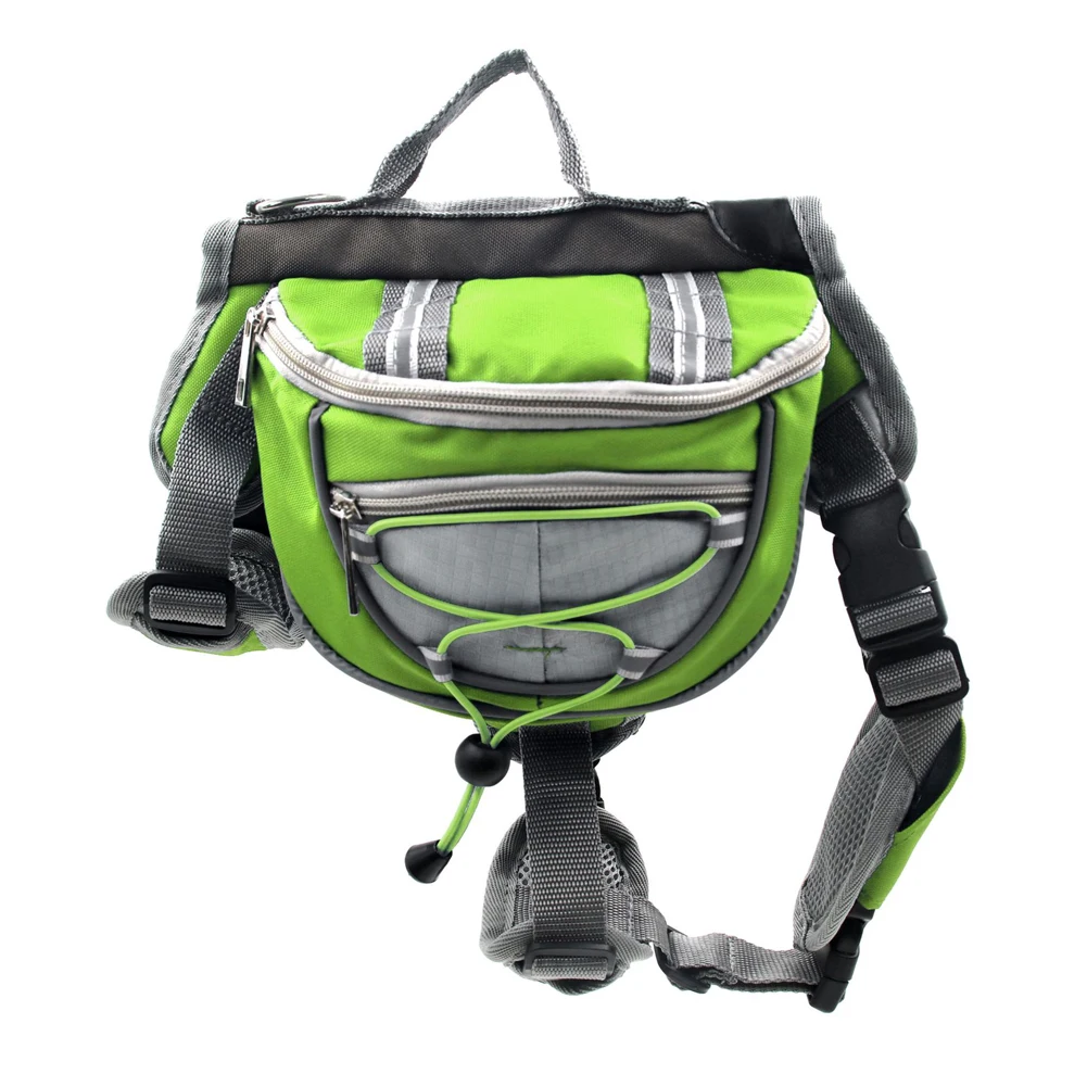 Зеленый Saddle Outdoor Travel Cat Bag Pet Backpack Adjustable Hiking Accessories Zipper Oxford Puppy Portable Dog Carrier Fashion - Цвет: Зеленый