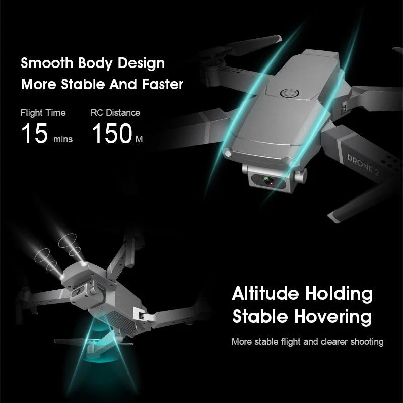 E68 WiFi FPV Foldable Profissional Drone with 4K Camera Optical Flow Wide Angle Aerial Video RC Quadcopter Aircraft Quadrocopter E68 WiFi FPV Foldable Profissional Drone with 4K Camera Optical Flow Wide Angle Aerial Video RC Quadcopter Aircraft Quadrocopter