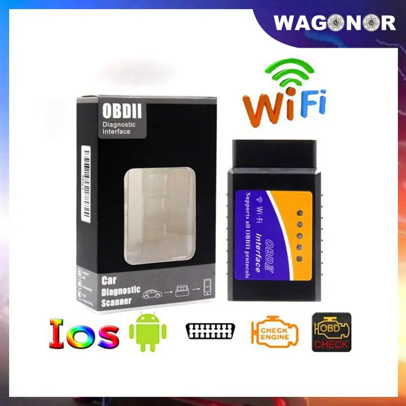 

OBD2 ELM327 Wifi V1.5 OBDII Auto Scanner ELM 327 Bluetooth/WiFi V1.5 OBD 2 Car Diagnostic Tool For Android/IOS/PC Code Reader