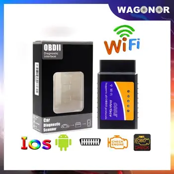 Автомобильный диагностический сканер OBD2 ELM327 Wifi V1.5 OBDII, автомобильный диагностический инструмент ELM 327 Bluetooth/WiFi V1.5 OBD 2 для Android/IOS/ПК, считывате... Автомобильный диагностический сканер OBD2 ELM327 Wifi V1.5 OBDII, автомобильный диагностический инструмент ELM 327 Bluetooth/WiFi V1.5 OBD 2 для Android/IOS/ПК, считывате...