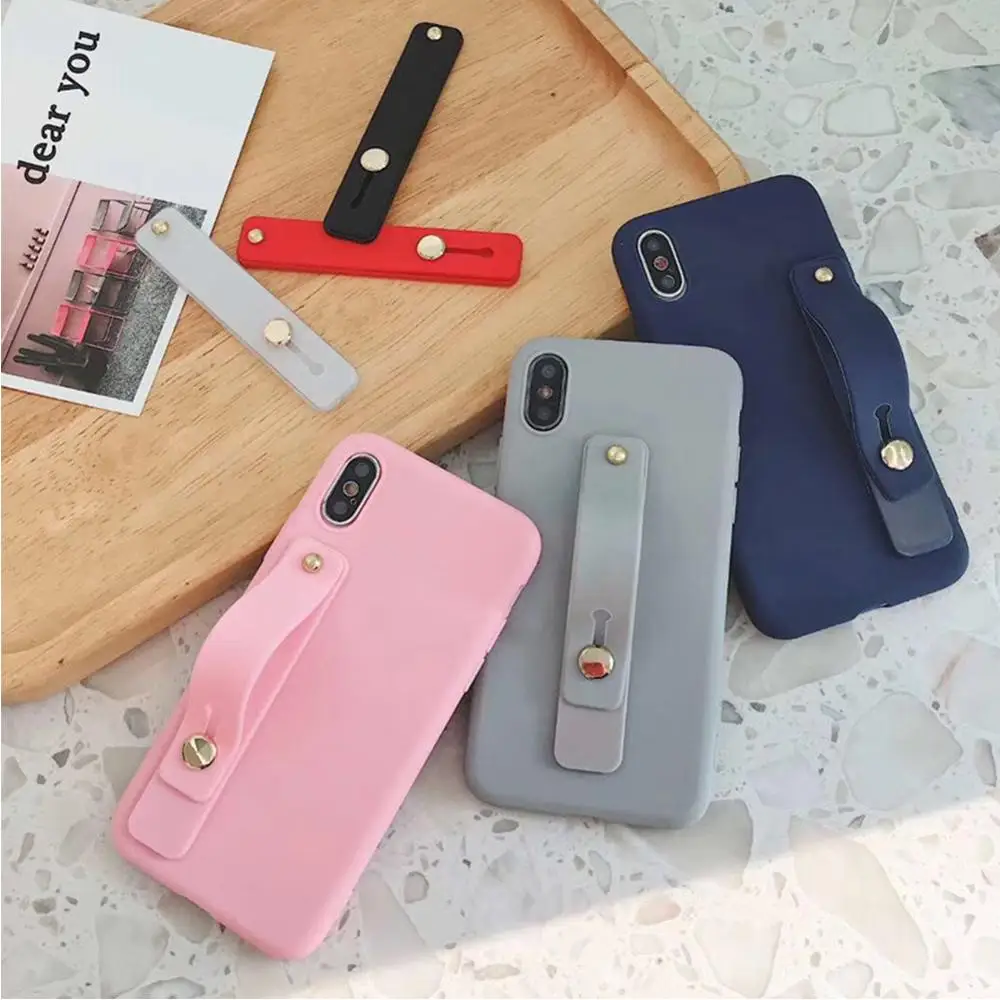 

Silicone Wristband Finger Ring Grip Universal Mobile Phone Holder Stand Push Pull Sticker Paste Handband Phone Holder Bracket