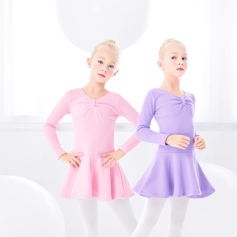 Tiener Ballet Jurk Dans Turnpakje Warm Kids Kinderen Dikke Dans Praktijk Kostuums Kleding Winter|Ballet| - AliExpress