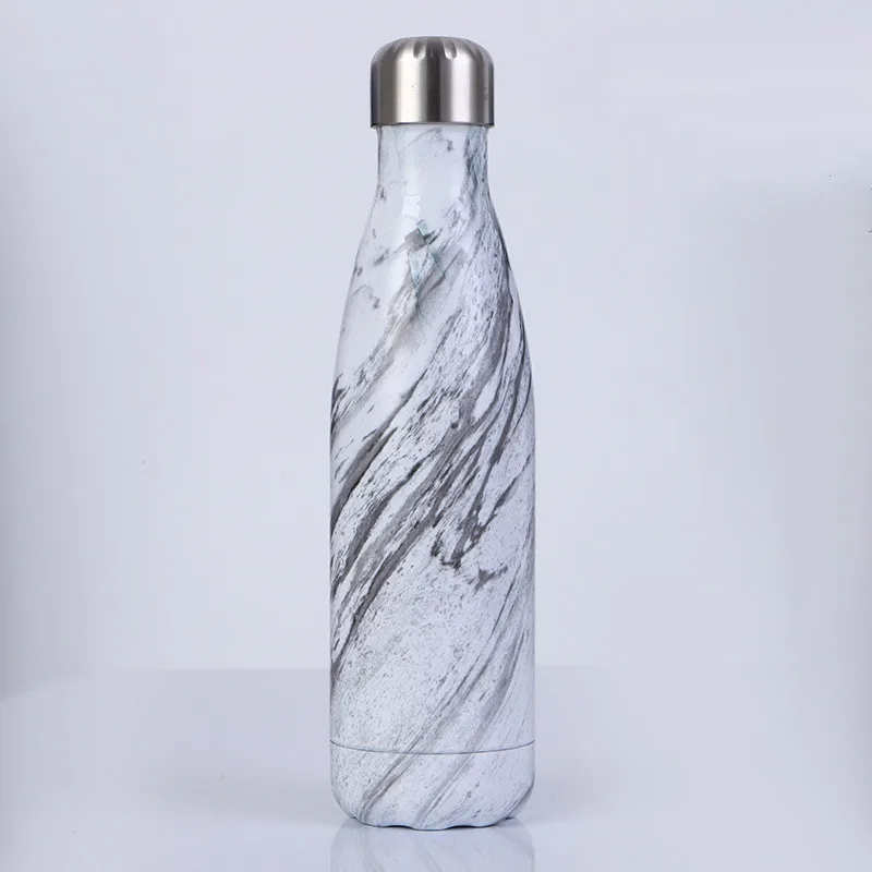 Dream White 500 мл кофейная бутылка с покрытием звездного неба типа колба Спортивная бутылка внутри и снаружи 304 нержавеющая сталь Боулинг чашка - Цвет: Dream White
