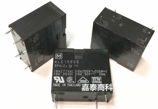 Оригинальное новое реле 10 шт./лот ALE15B05 5VDC ALE15B12 12В ALE15B24 24VDC 4PIN 16A 5В 24В Нормально