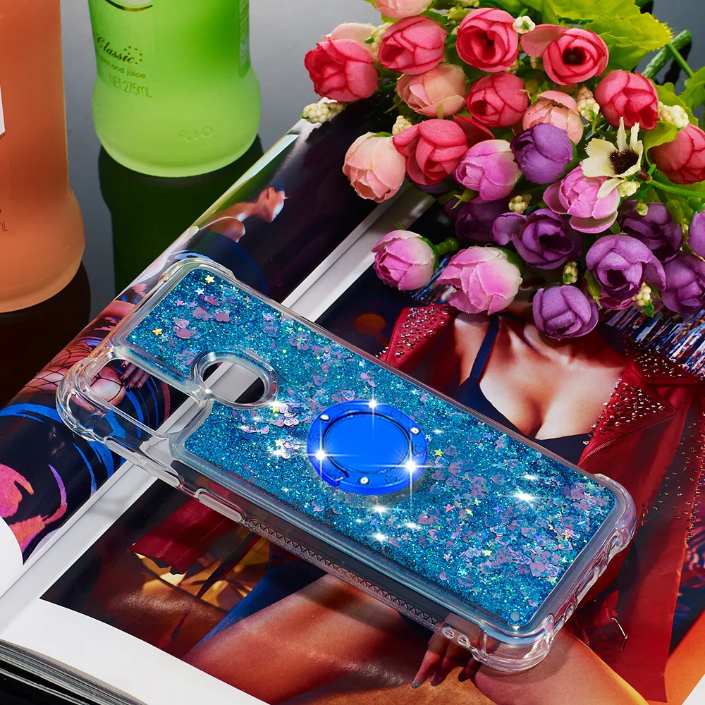 Милый кольцевой чехол для samsung Galaxy M30s, мягкий силиконовый чехол SM-M307FN/DS SM-M307F/DS, блестящий динамический жидкий бампер, чехол s