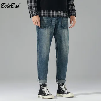 

BOLUBAO Brand New Men Jeans Fashion Men's Fashion Comfortable Ankle-Length Pants Male Straight Trendy wild Jeans