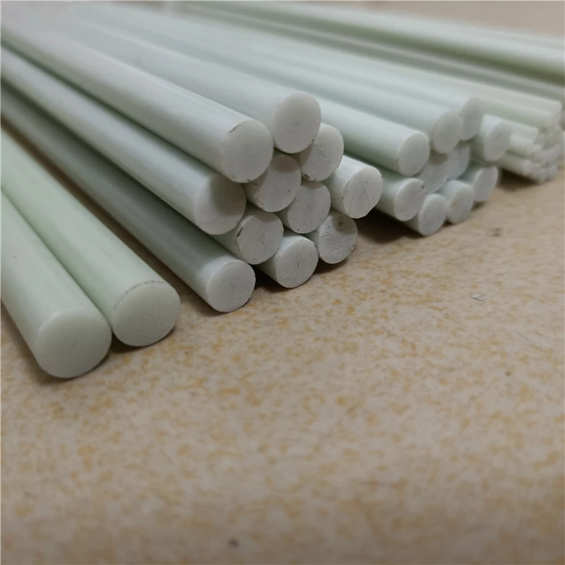 

10PCS Lenght 750mm Customizable White Glass Fiber Rod Diameter 8mm Fiberglass Elastic Insulation Bar Model Material