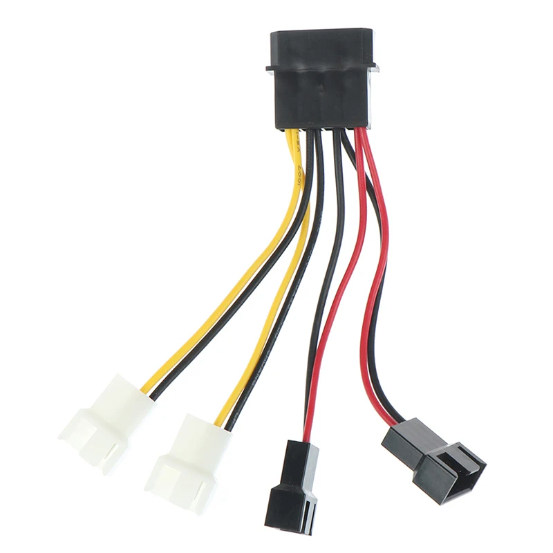 

1Pcs 4Pin To 3Pin Fan Power Cable Adapter 12v*2 / 5v*2 For Cooling CPU PC Fan