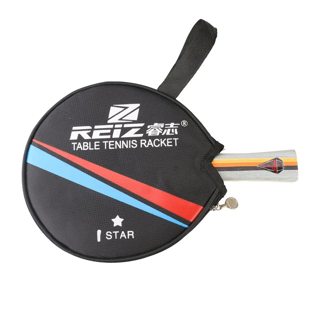 Рейз 1 звезда настольный теннис ракетка для пинг-понга весло короткая или длинная ручка тренировочная ракетка для настольного тенниса с