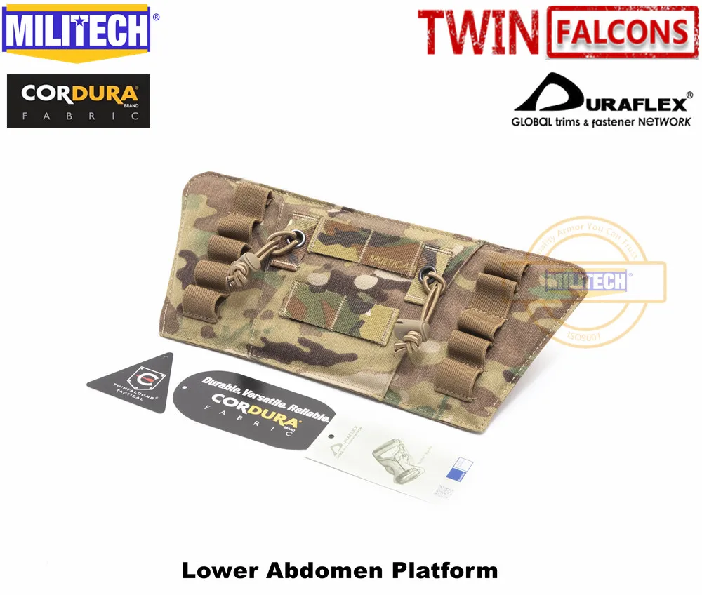 MILITECH TWINFALCONS TW 500D Delustered Cordura Molle Crye CP Нижняя Брюшная платформа тактическая подбрюшная Molle Базовая вешалка