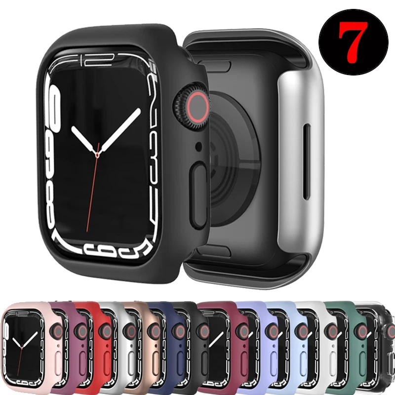Чехол OSRUI из поликарбоната для Apple Watch чехол 41 мм 45 44 40 42 38 аксессуары защитный