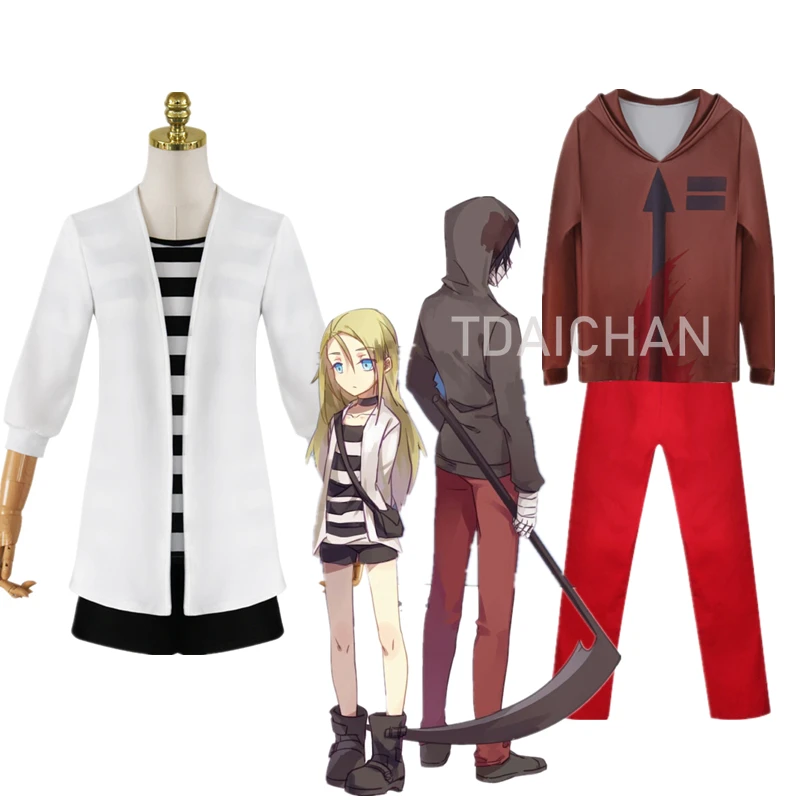 

Anime Angels of Death Cosplay Costume Ray Rachel Gardner Uniform Zack Isaac Foster Costume Backpack Wig Halloween Party Cos Prop