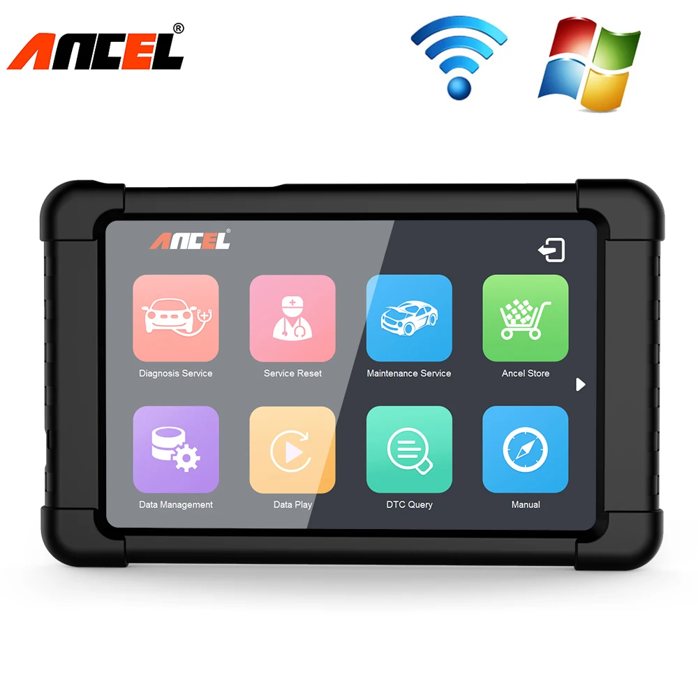 

Ancel Car Scanner Full System OBD2 Wifi Scan Tools ABS Airbag DPF EPB Reset 22 languages Professional OBDII Automotive Scanner