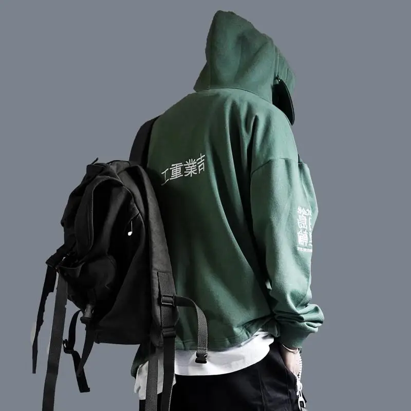 Cena 2019 pazur znaki Streetwear bluzy mężczyzn bluza Hip Hop męskie jesień zima ciepłe męskie luźny pulower