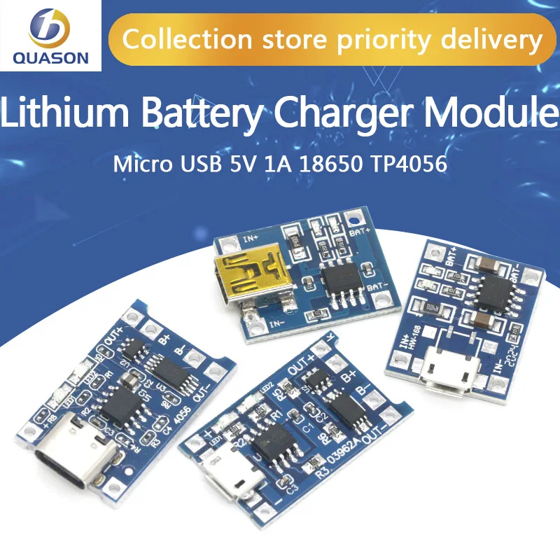 5 шт. зарядная плата TP4056 с Micro USB В 1A 18650 | Электронные компоненты и принадлежности