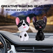 Автомобильный орнамент, ПВХ, французский бульдог, трясущийся головой, игрушка, куклы, милое украшение, автомобиль, интерьер, приборная панель, кивая, собака, фигурка, украшения