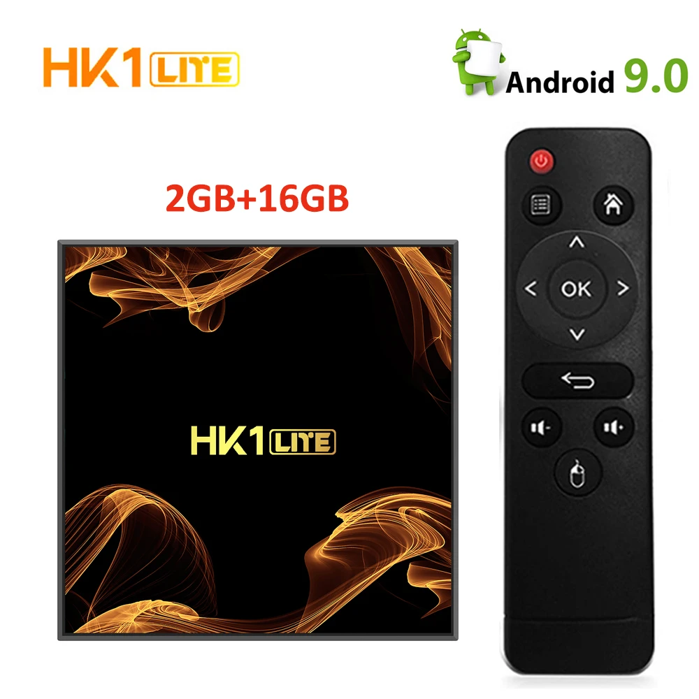 Предпродажа HK1 LITE Android Tv Box RK3228A 2GB DDR3 16GB 2,4G wifi RJ45 100M телеприставка HDMI2.0 USB 2,0 4K H.265 Отт коробка HK1 LITE
