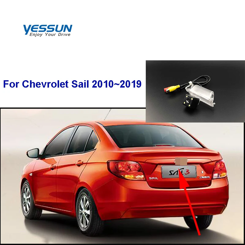Камера заднего вида Yessun HD CCD с функцией ночного видения для Chevrolet Sail 2010 ~ 2019 камера