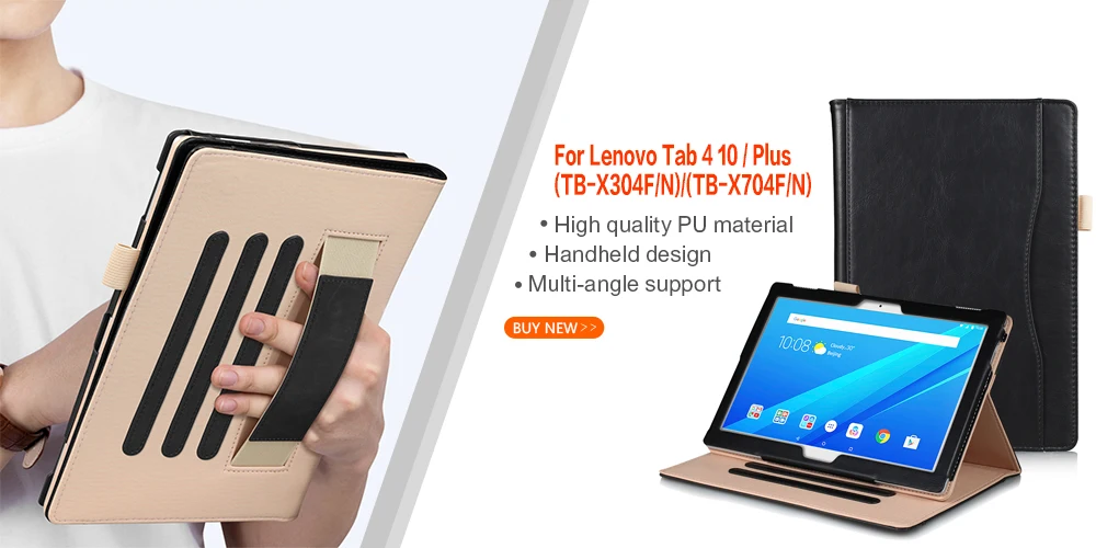 Чехол-книжка кожаный чехол для lenovo TAB 4 10 Plus TB-X704N TB-X704F TB-X704L планшет защитная оболочка чехол+ подарок