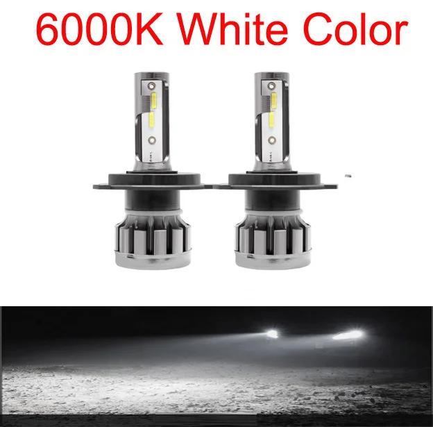 6000K Elglux H4 светодиодный H7 H11 CSP светодиодный автомобиль мотоцикл фары лампы 55W H8 H1 12000lm Авто противотуманных фар с возможностью креативного освещения теплый белый 5500K 12V светодиодные лампы - Цвет: 6000K