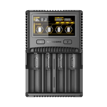 

NITECORE SC4 Intelligent Faster Charging Superb Charger with 4 Slots 6A Total Output Compatible IMR 18650 14450 16340 AA Battery